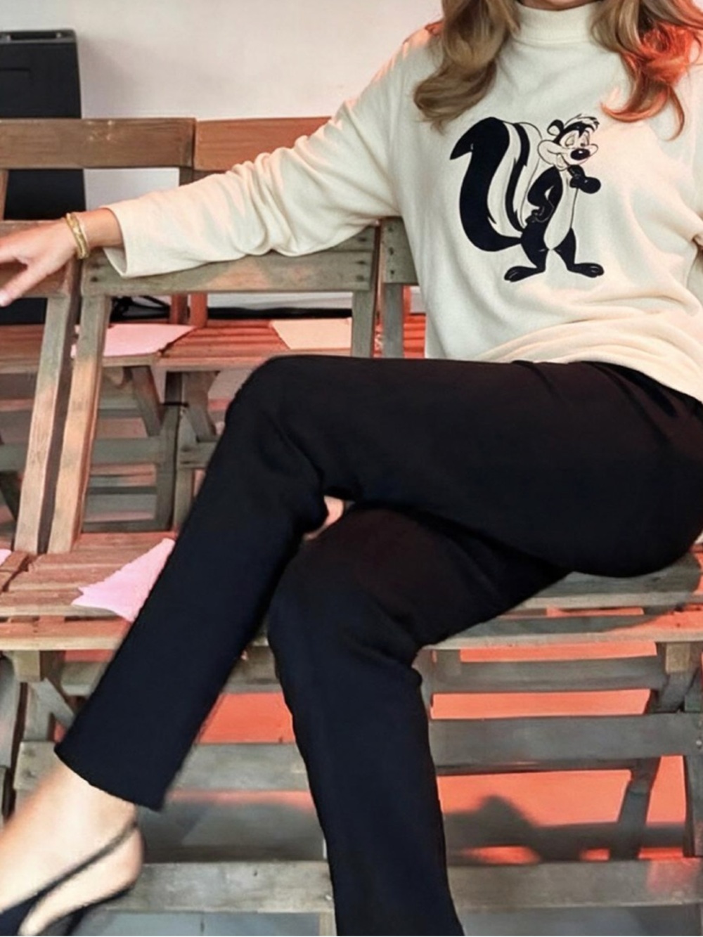 Iceberg sweater with Pepe la pew